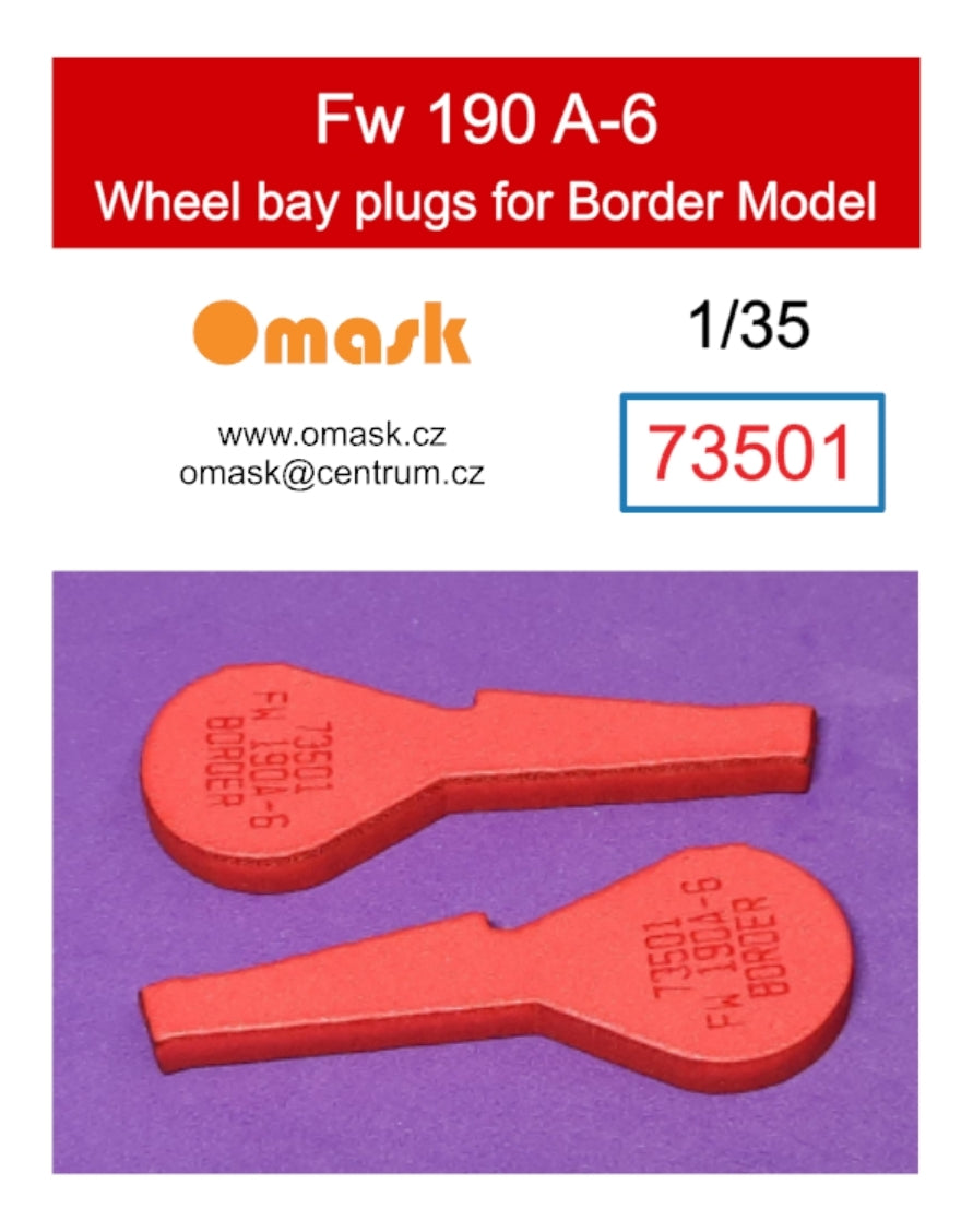 Omask 73501 Fw 190 A-6 wheel bay plugs (for Border Model) 1/35