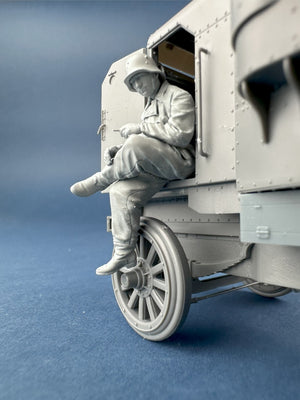 Copper State Models F35-052 German Armoured Car Crewman in a field grey coverall 1/35 – immagine 3