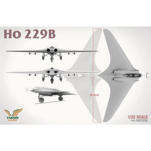 Takom 32001W Ho 229 Box - Ho 229A + Ho 229B + Ho 229 Pilot (Limited Edition) 1/32 – zdjęcie 11