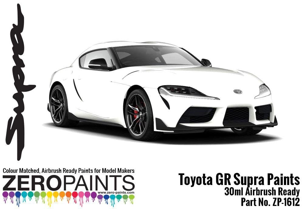 Zero Paints ZP-1612-WM Toyota GR Supra White Metallic Paint 30ml