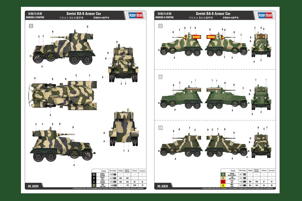 Hobby Boss 83839 Soviet BA-6 Armor Car – zdjęcie 3