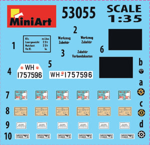 MiniArt 53055 Gewrman 3t Cargo Truck with MG 151/20 Drilling 1/35