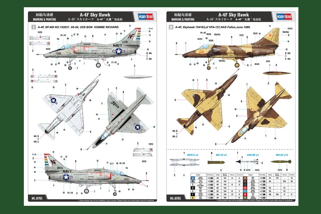 Hobby Boss 81765 A-4F Sky Hawk 1/48 – zdjęcie 2