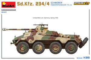 MiniArt 35427 Sd.Kfz. 234/4 SCHWERER PANZERSPÄHWAGEN 7,5 cm. INTERIOR KIT 1/35 – zdjęcie 9