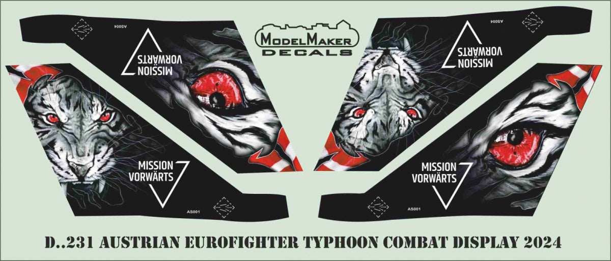 ModelMaker Decals D48231 Austrian Eurofighter Typhoon Combat Display 2024 1/48 – image 2