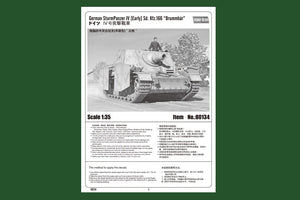 Hobby Boss 80134 German SturmPanzer IV early Sd. Kfz.166 Brummbar – zdjęcie 2