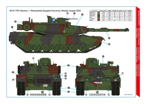 Hobby 2000 35007 M1A1 FEP Abrams - Polish Army MBT ( RFM + CARTOGRAF ) 1/35 – zdjęcie 2