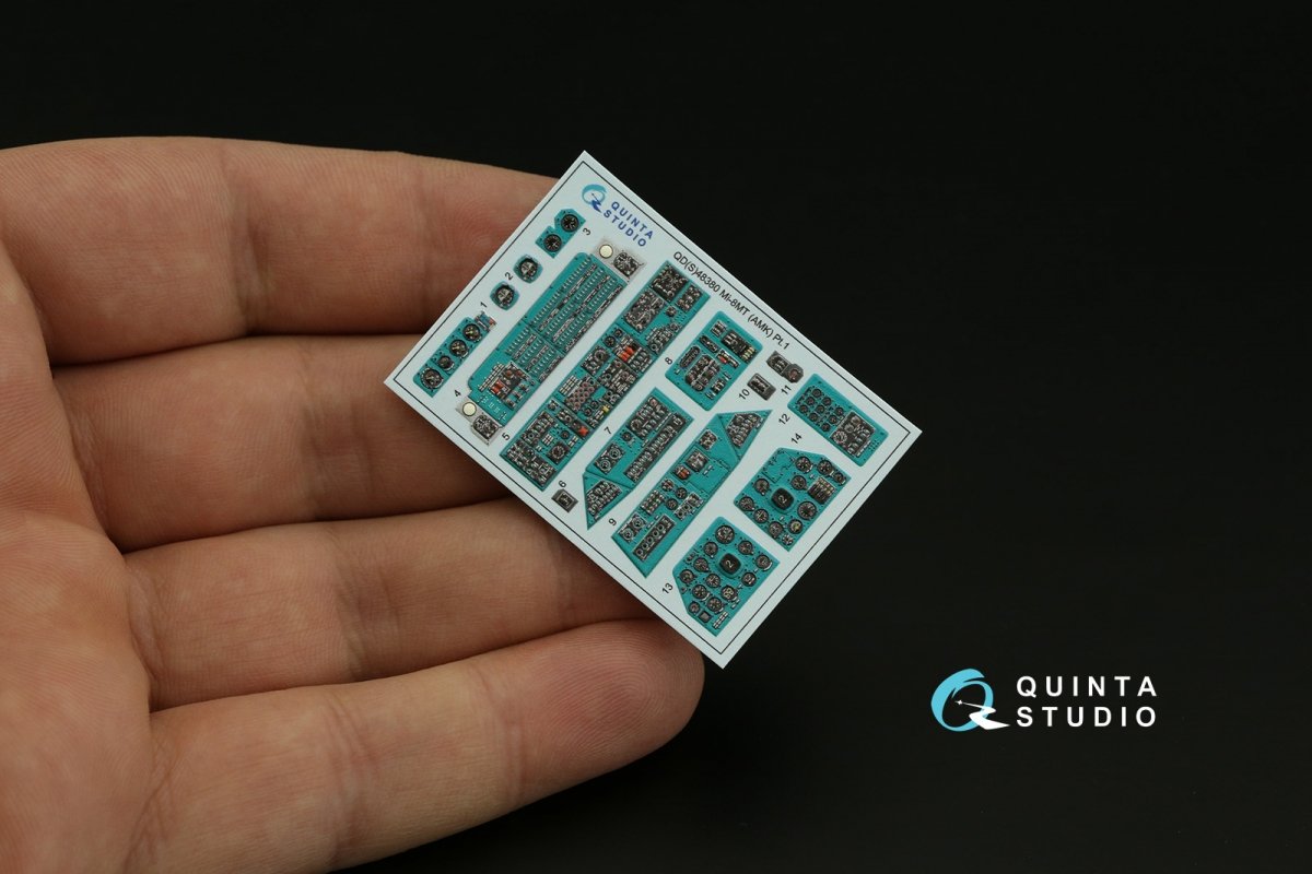Quinta Studio QD48380 Mi-8MT 3D-Printed &amp;amp; colored Interior on decal paper (AMK) 1/48 – image 5