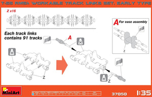 MiniArt 37050 T-55 RMSh WORKABLE TRACK LINKS. EARLY TYPE 1/35 – image 2