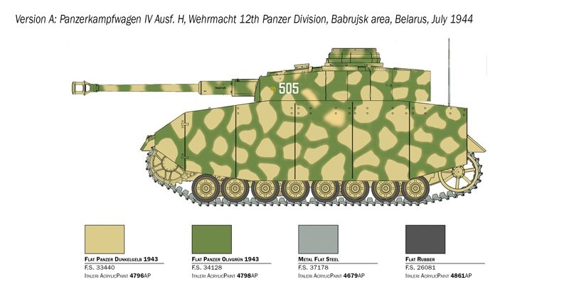 Italeri 6578 Pz. Kpfw. IV Ausf. H 1/35 – zdjęcie 8