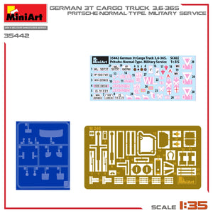 Miniart 35442 GERMAN 3T CARGO TRUCK 3,6-36S. PRITSCHE-NORMAL-TYPE. MILITARY SERVICE 1/35 – zdjęcie 2