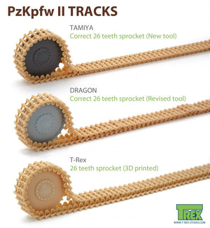 T-Rex Studio TR85005 PzKpfw II Tracks Rare Model 1/35 – zdjęcie 4