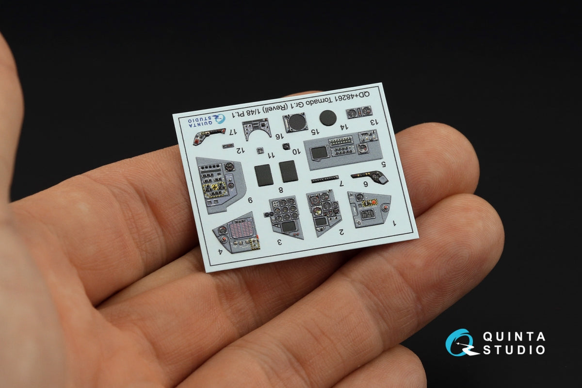 Quinta Studio QDS+48261 Tornado GR.1 3D-Printed colored Interior on decal paper (Revell) (small version) (with 3D-printed resin parts) 1/48 – image 4