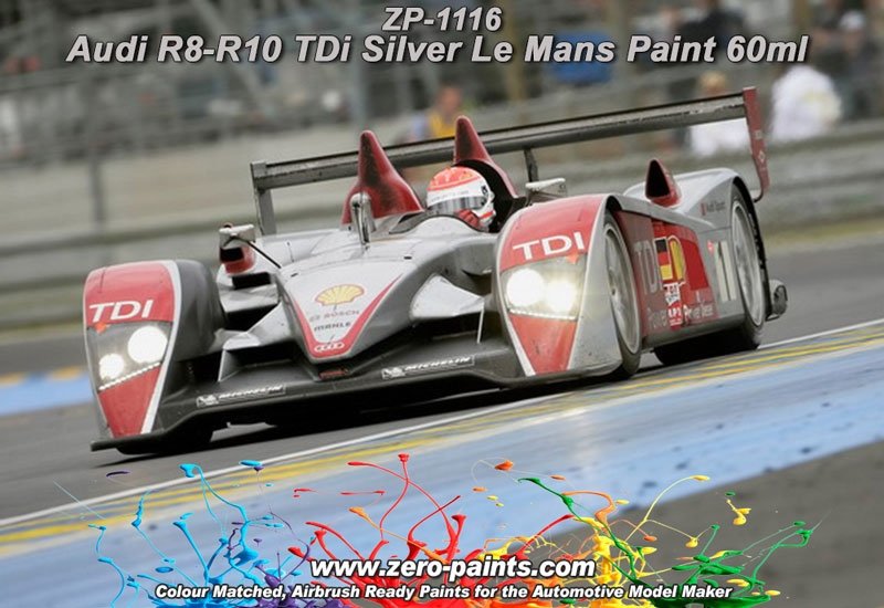 Zero Paints ZP-1116 Audi R8-R10 TDi Silver Le Mans Paint 60ml – zdjęcie 2