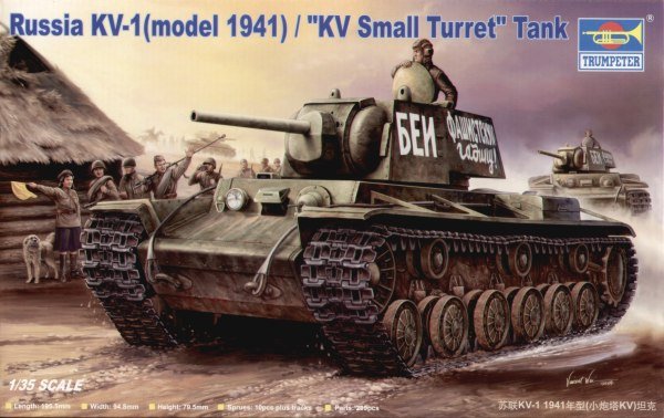 Trumpeter 00356 Russia KV-1(model 1941) / KV Small Turret Tank 1/35
