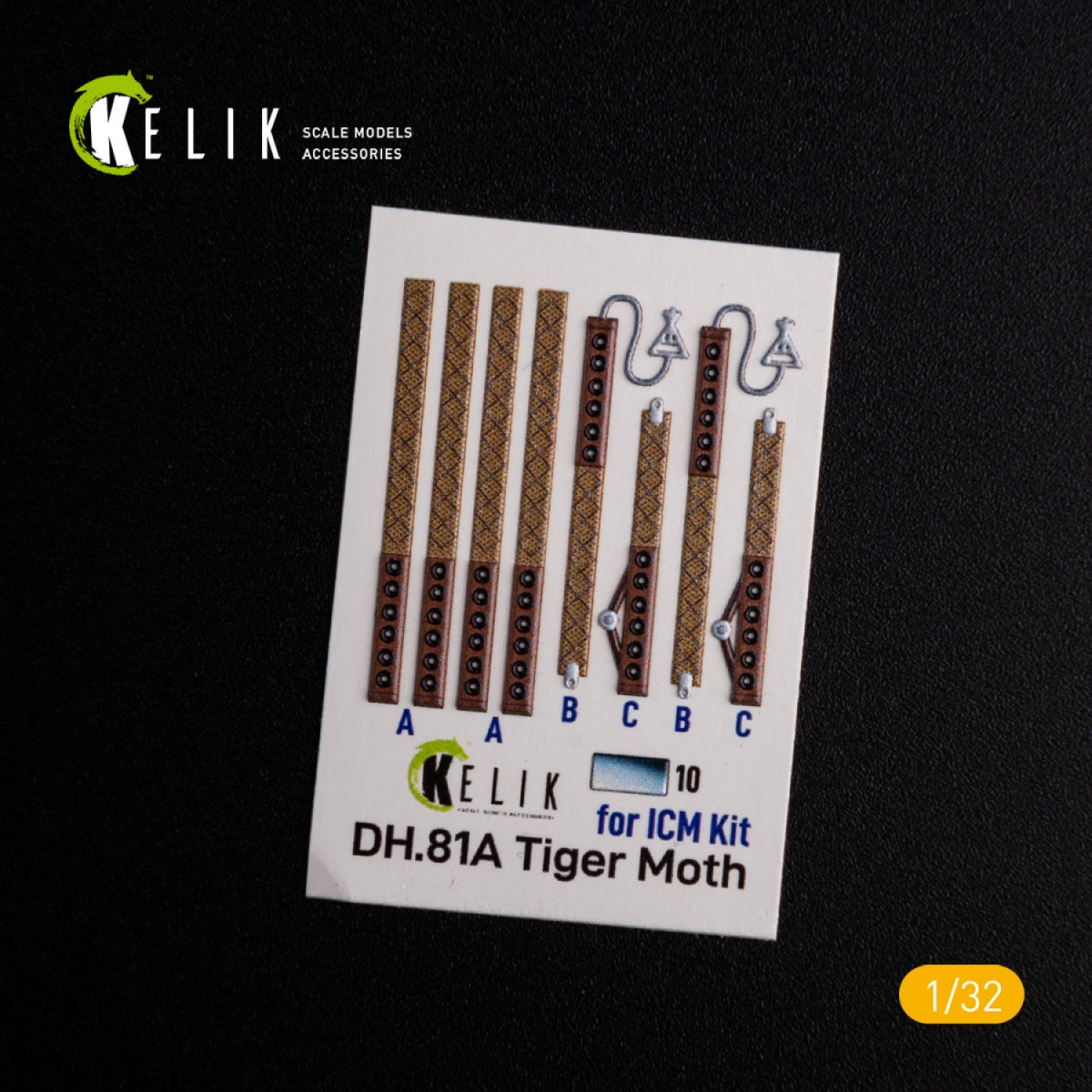 KELIK K32021 DH.81A Tiger Moth - Interior 3D Decal for ICM kit 1/32 – zdjęcie 2