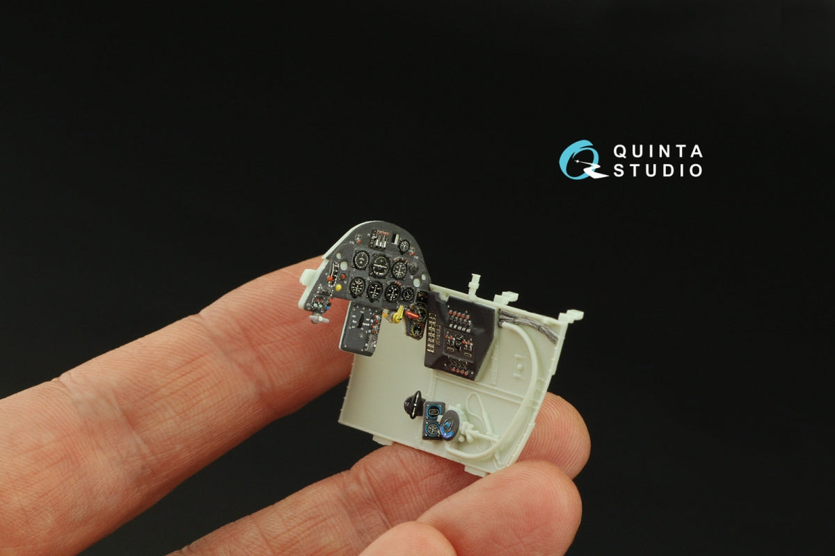 Quinta Studio QD32163 Bf 109G-2/4 3D-Printed &amp;amp; coloured Interior on decal paper (Revell) 1/32 – zdjęcie 10