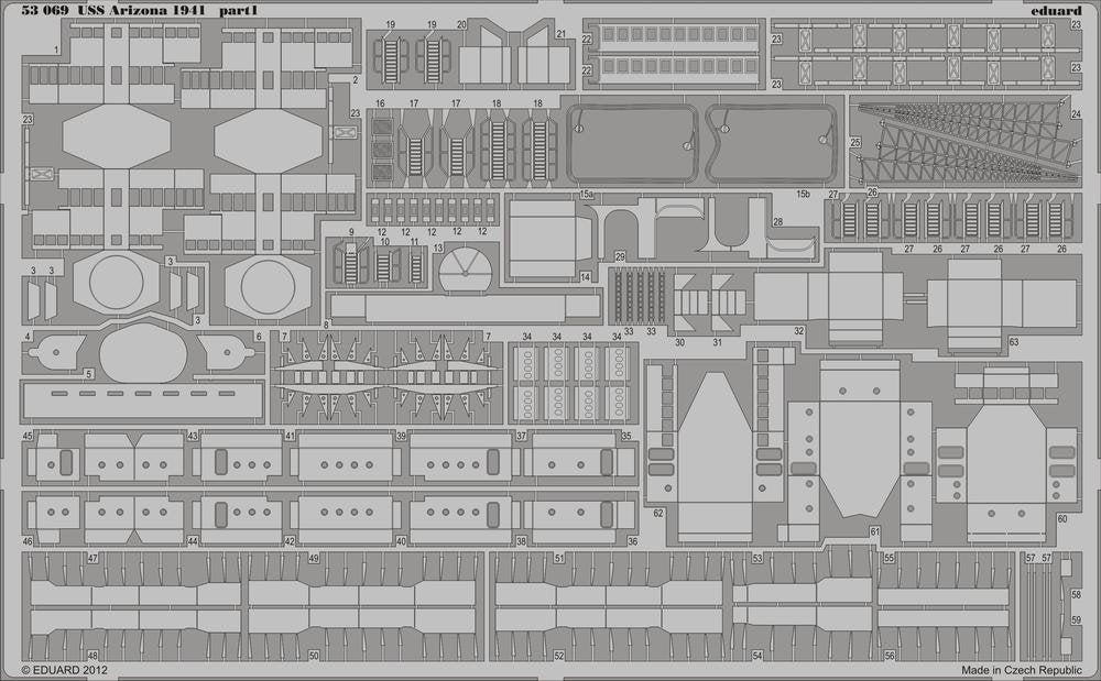 Eduard 53069 USS Arizona 1941 1/350 Hobby Boss