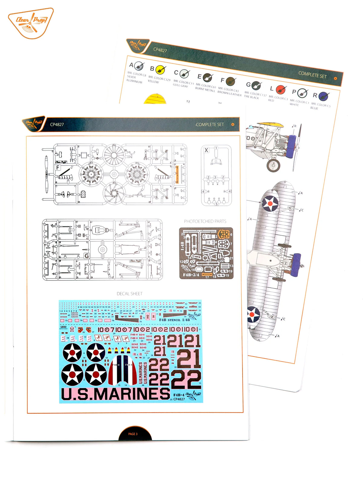 Clear Prop! CP4827 Boeing F4B-4 in US Marines Service 1/48 – zdjęcie 30