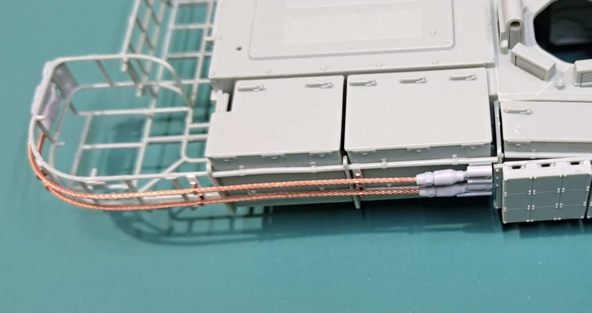 Eureka XXL ER-3575 K2 Black Panther MBT Towing Cables &amp;amp; Holders (Academy) 1/35 – zdjęcie 7