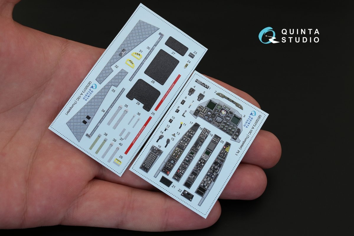 Quinta Studio QD32073 A-10C 3D-Printed &amp;amp; coloured Interior on decal paper (for Trumpeter kit) 1/32 – zdjęcie 2