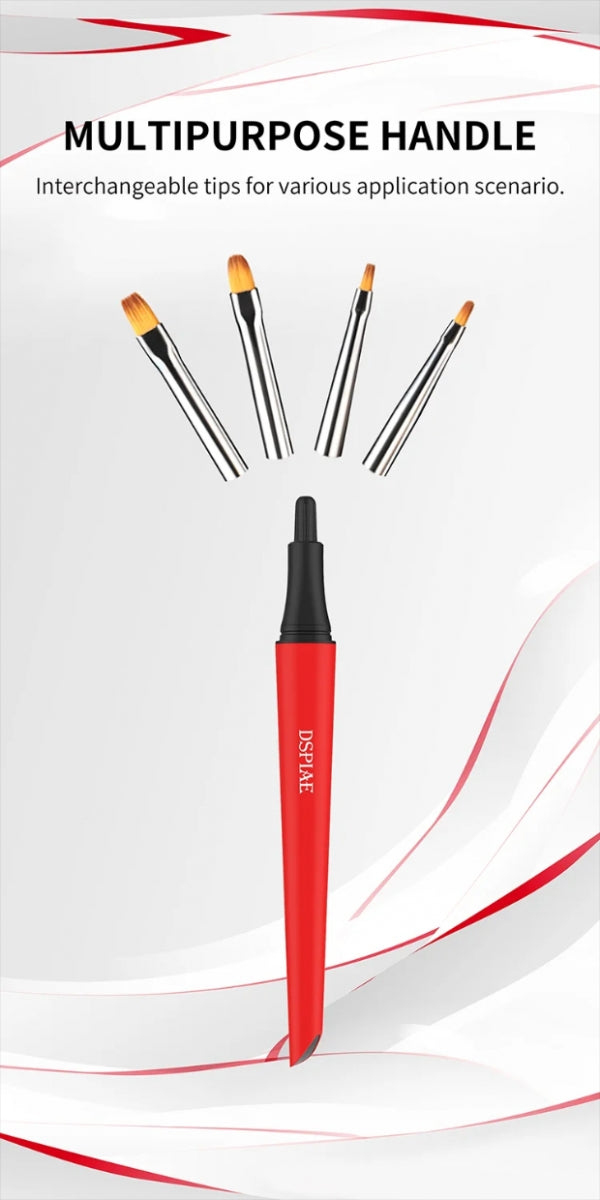 DSPIAE PT-FB Phoenix Plume Interchangeable Fine Detailing Brush Handle / Phoenix Plume Wymienny uchwyt pędzla do precyzyjnych detali – zdjęcie 7