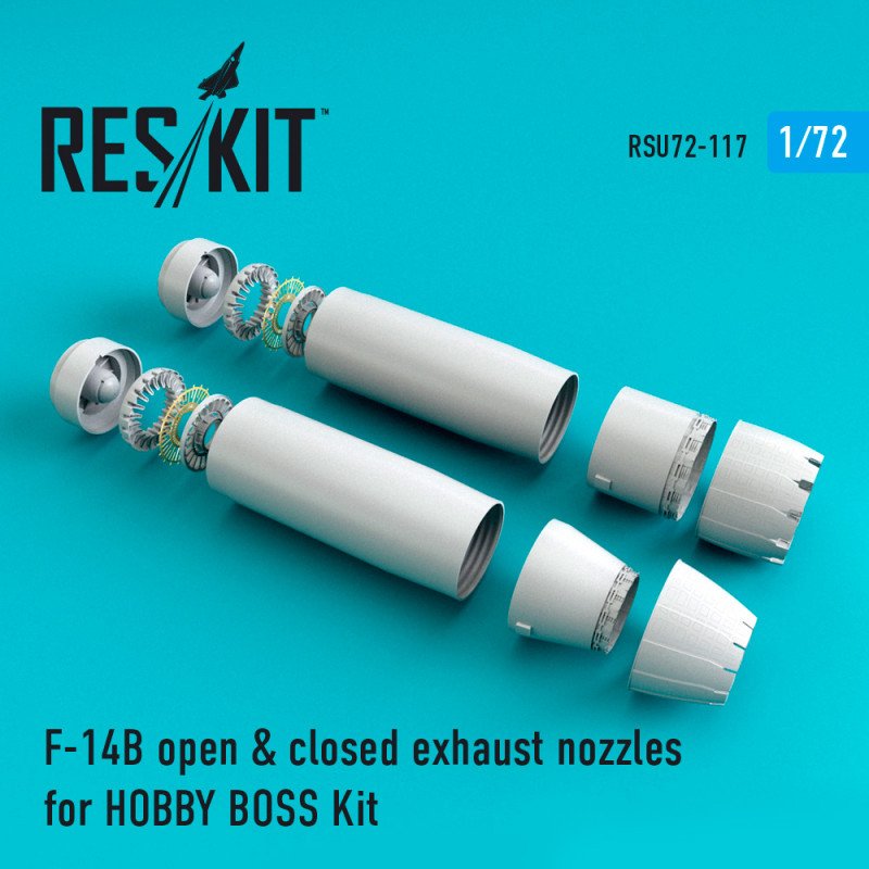 RESKIT RSU72-0117 F-14 B/D open &amp;amp; closed exhaust nozzles for Hobby Boss 1/72