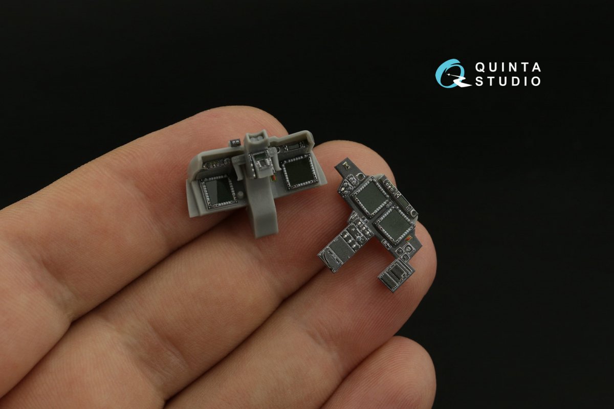 Quinta Studio QDS-48362 AH-64D 3D-Printed &amp;amp; coloured Interior on decal paper (Hasegawa) (Small version) 1/48 – zdjęcie 8