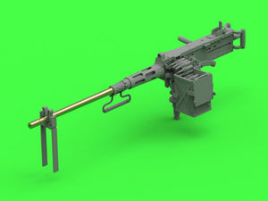 Master GM-35-069 Browning M2HB .50 cal (12.7mm) - machine gun with tank mount - early WWII period (D69820 cradle with D68375 small ammo box) 1/35 – image 10