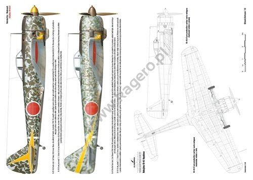 Kagero 7027 Nakajima Ki-43 Hayabusa. Ki-43-I/Ki-43-II/Ki-43-III models EN/PL – immagine 3