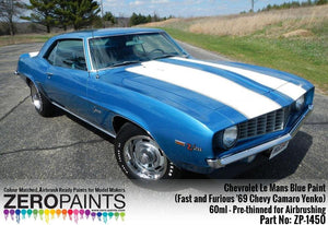 Peinture Zero Paints ZP-1450 Chevrolet Le Mans Blue 60ml (Fast and Furious &amp;#39;69 Chevy Camaro Yenko) – image 2