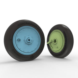 Quinta Studio QT48036 I-16 Wheels (late type) with separate hubs and weighted tires (all kits) 1/48 – image 3