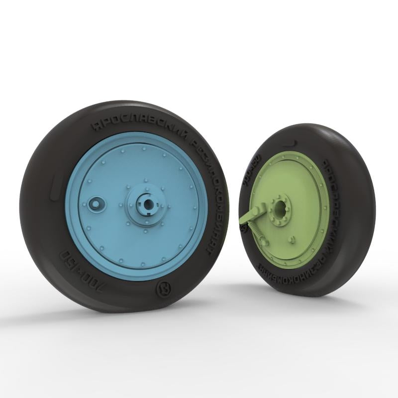 Quinta Studio QT48036 I-16 Wheels (late type) with separate hubs and weighted tires (all kits) 1/48 – image 3