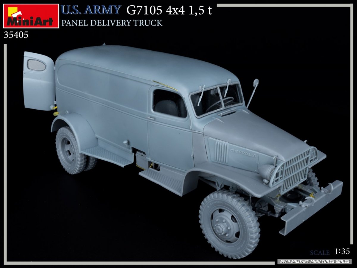 MiniArt 35405 U.S. ARMY G7105 4х4 1,5 t PANEL DELIVERY TRUCK 1/35 – zdjęcie 9