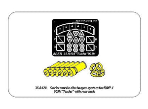 Aber 35A128 Soviet smoke Discharges system for BMP-1 902V “Tucha” with rack 1/35 – image 11
