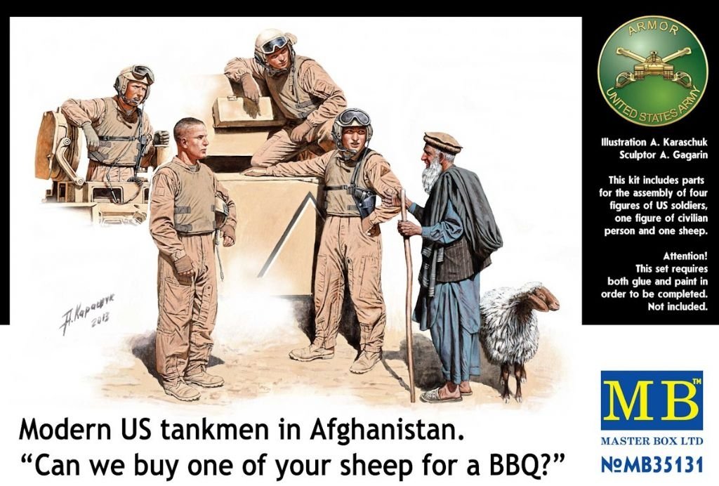 Master Box 35131 Modern US tankmen in Afghanistan 1/35