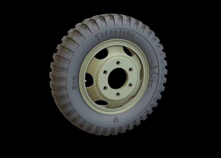 Panzer Art RE35-313 GMC road wheels set (Firestone) 1/35 – zdjęcie 3