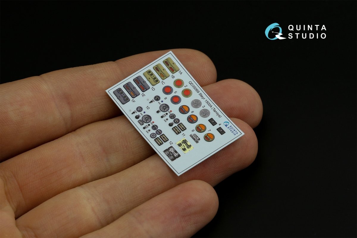 Quinta Studio QD35069 Steyr 1500A 3D-Printed &amp;amp; coloured Interior on decal paper (Tamiya) 1/35 – zdjęcie 5