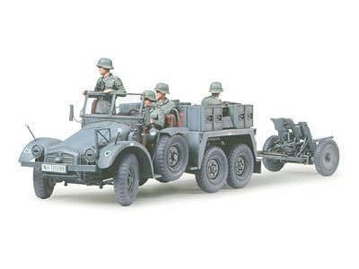 Tamiya 35259 Krupp Protze 1 Ton (6x4) Kfz.69 Towing Truck w/3.7cm Pak 1/35 – imagen 9