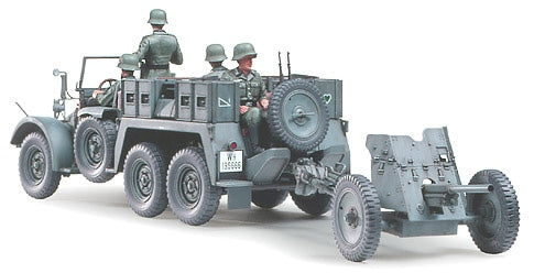 Tamiya 35259 Krupp Protze 1 Ton (6x4) Kfz.69 Towing Truck w/3.7cm Pak 1/35 – imagen 2