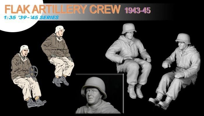 Dragon 6275 Flak Artillery Crew(Winter1943-45) 1/35 – zdjęcie 7