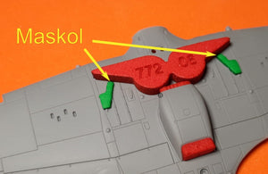 Omask 77206 Hawker Hurricane wheel bay plugs (for Arma Hobby) 1/72 – image 3