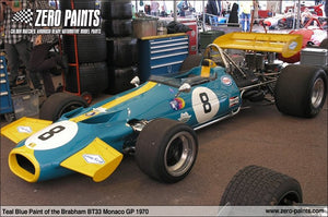 Zero Paints ZP-1213 Brabham BT33 Monaco GP 1970 (Teal) Paint 60ml