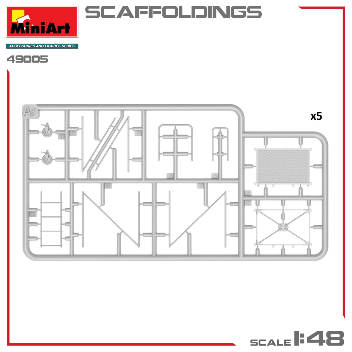 MiniArt 49005 SCAFFOLDINGS 1/48 – Bild 7
