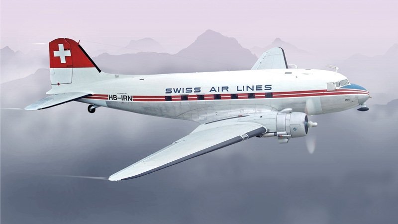 Italeri 1349 Douglas DC3 Swissair 1/72