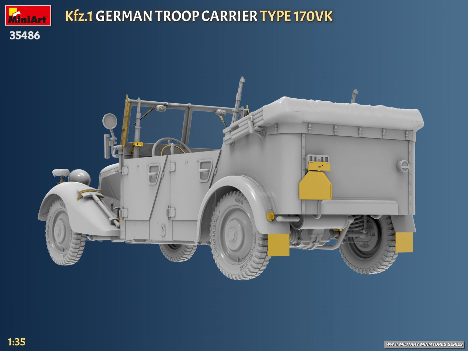MiniArt 35486 Kfz.1 German Troop Carrier Type 170VK 1/35 – zdjęcie 4