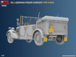 MiniArt 35486 Kfz.1 German Troop Carrier Type 170VK 1/35 – zdjęcie 4