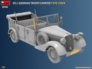 MiniArt 35486 Kfz.1 German Troop Carrier Type 170VK 1/35 – zdjęcie 5