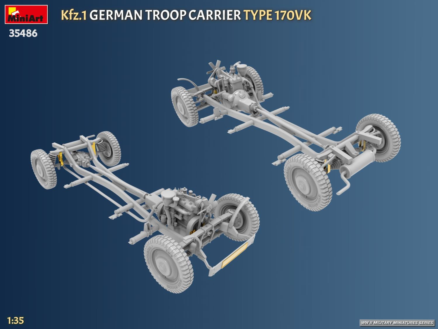 MiniArt 35486 Kfz.1 German Troop Carrier Type 170VK 1/35 – zdjęcie 11