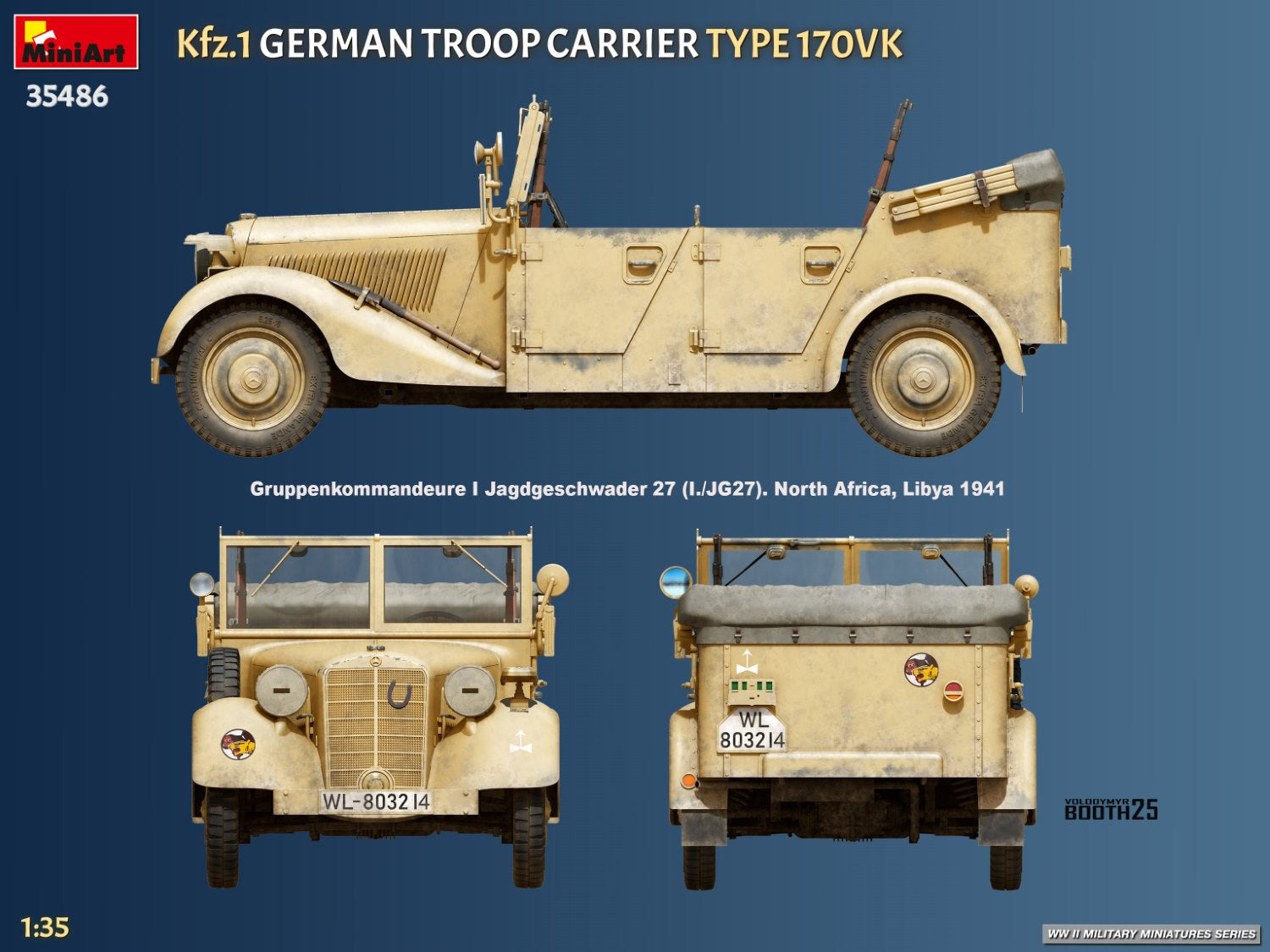 MiniArt 35486 Kfz.1 German Troop Carrier Type 170VK 1/35 – zdjęcie 13